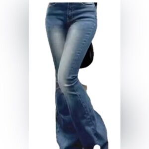 Wide Leg, Flare Bottom Jeans